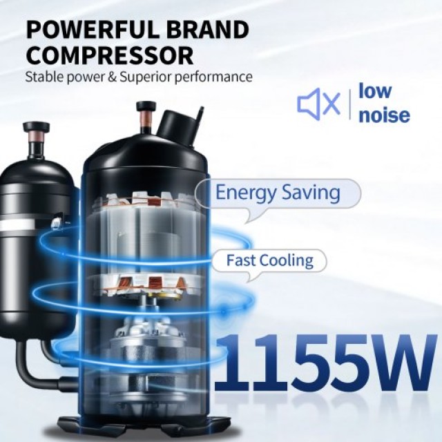 Επαγγελματική Παγωτομηχανή VEVOR, 22-30L/H, 2350W, Ασημί  S2230LHR2220V933VV2