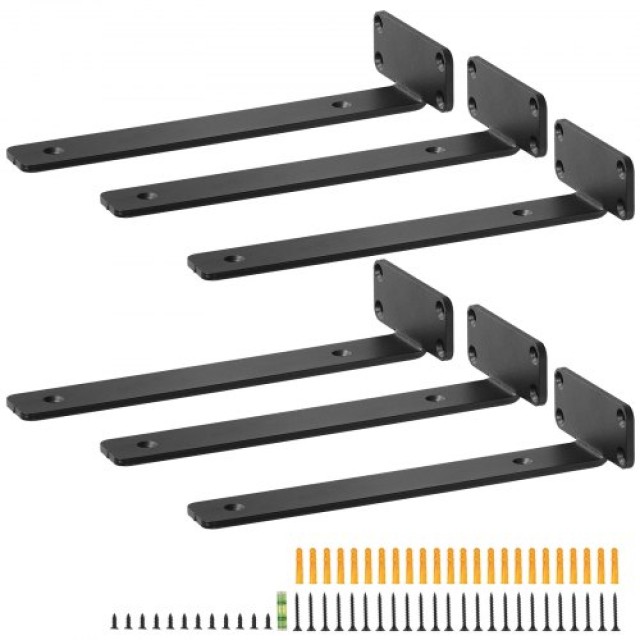 VEVOR Βαρέως Τύπου Βραχίονες Ραφιών, 6τμχ, 10x4, 160 lbs, Μαύρο Ματ SJZJGBZJYGHW8B1EKV0