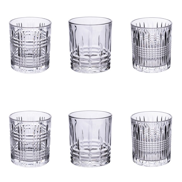 Villa DEste  Σετ 6 ποτήρια νερού 285 ml από γυαλί New Vintage 5917071