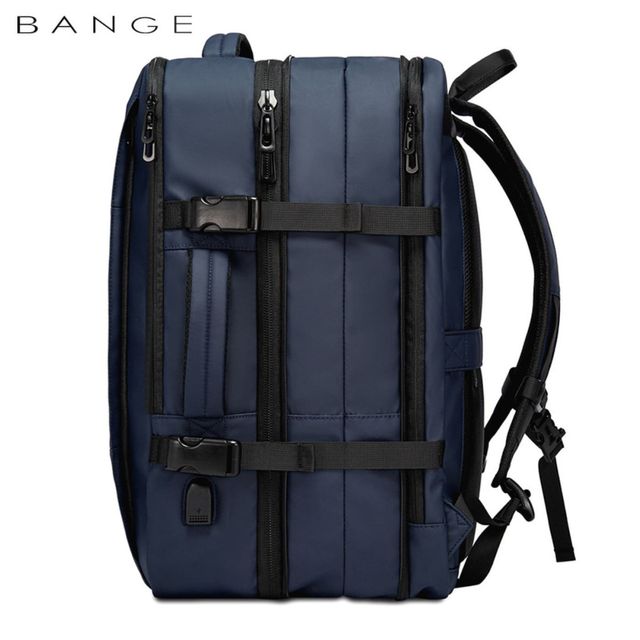BANGE Αδιάβροχη Τσάντα Πλάτης Laptop 17.3 με Θύρα USB - Μπλε 1908-Blue