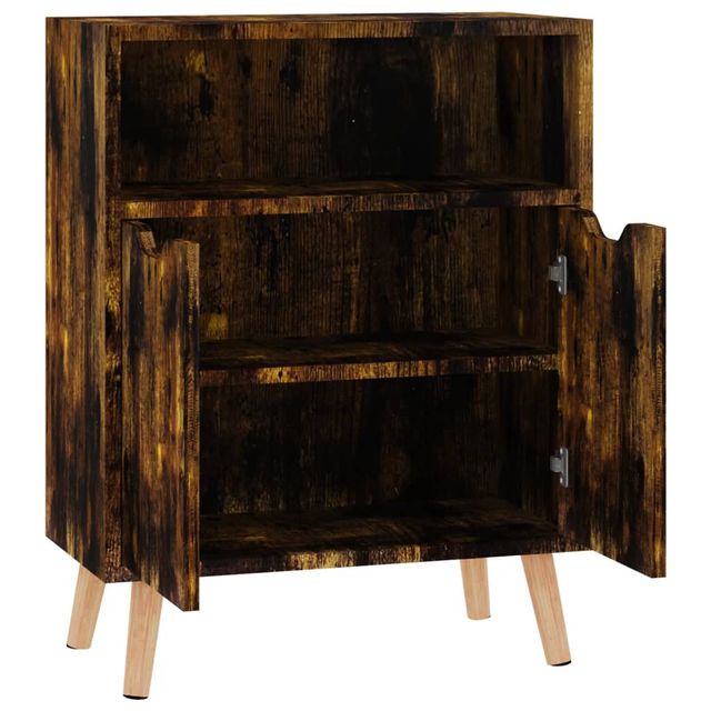 vidaXL Συρταριέρα Smoked Oak 60x30x72 εκ. Συνθετικό Ξύλο 326830