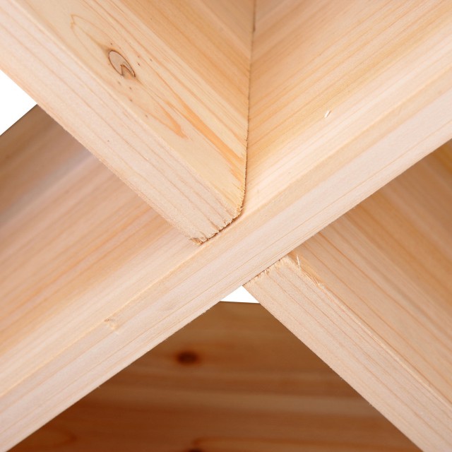 Ξύλινη Κάβα Κρασιών για 24 Μπουκάλια 50 x 26 x 50 cm HOMCOM 05-0012