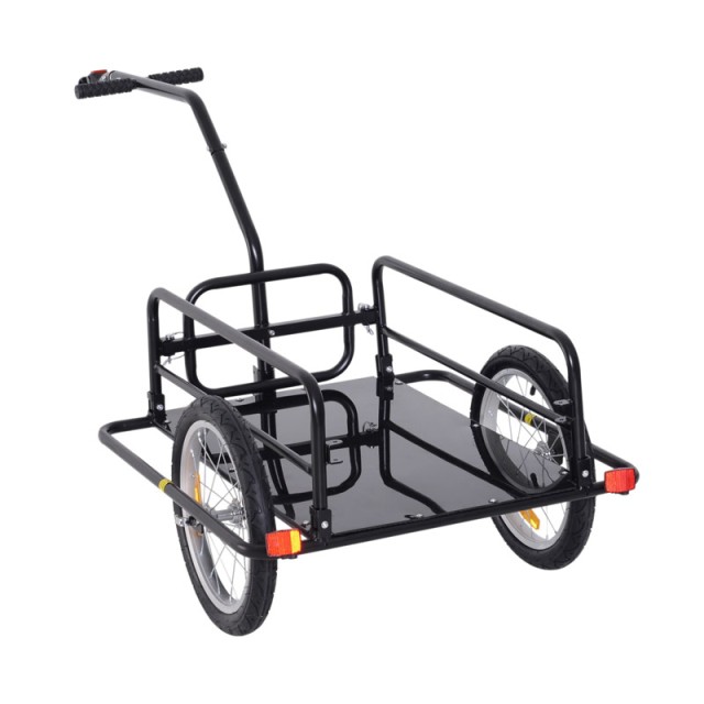 Αναδιπλούμενο Τρέιλερ Ποδηλάτου για Φορτία από Ατσάλι 156 x 72 x 82 cm HOMCOM B71-020