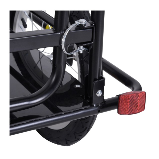 Αναδιπλούμενο Τρέιλερ Ποδηλάτου για Φορτία από Ατσάλι 156 x 72 x 82 cm HOMCOM B71-020