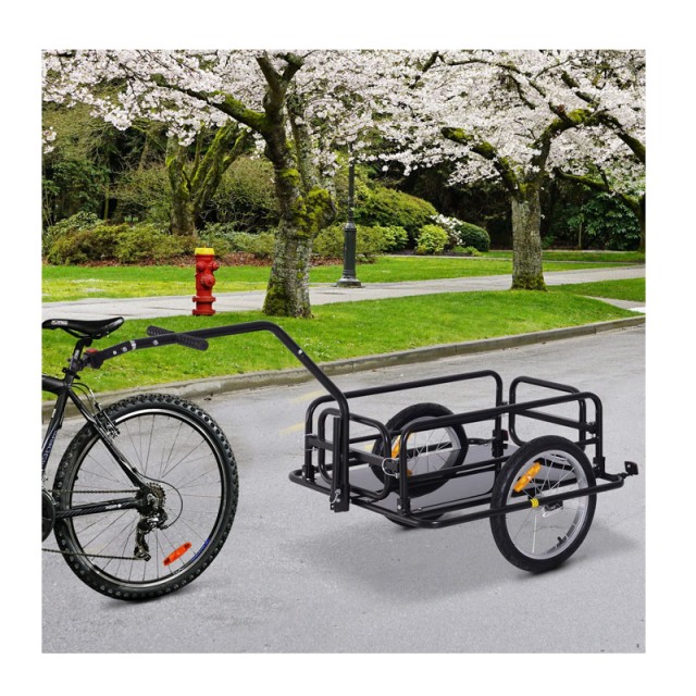 Αναδιπλούμενο Τρέιλερ Ποδηλάτου για Φορτία από Ατσάλι 156 x 72 x 82 cm HOMCOM B71-020