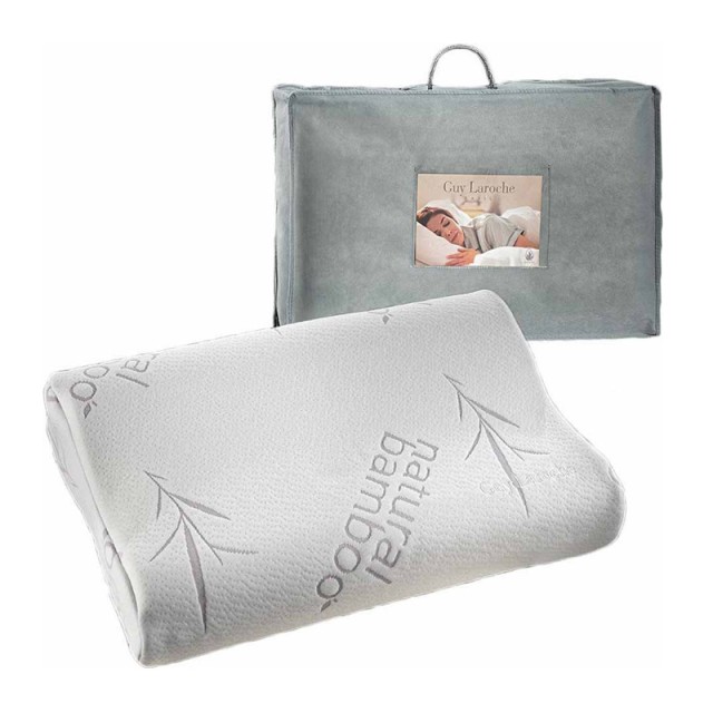Ανατομικό Μαξιλάρι Ύπνου Σκληρό 60 x 40 cm Memory Foam Visco Elastic Aloe Vera Guy Laroche 1115086110001