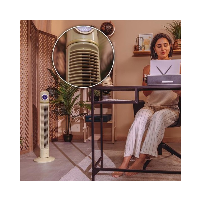 Ανεμιστήρας Δαπέδου Πύργος με Τηλεχειριστήριο 40 W EnergySilence 1090 Skyline Retro Smart Green Cecotec CEC-08226