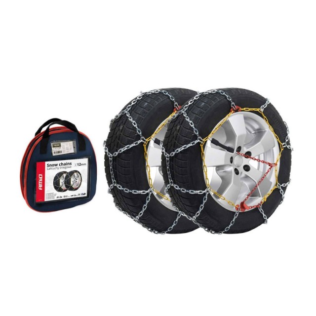 Αντιολισθητικές Αλυσίδες 12 mm για Επιβατικό Αυτοκίνητο 2 τμχ AMiO 02110