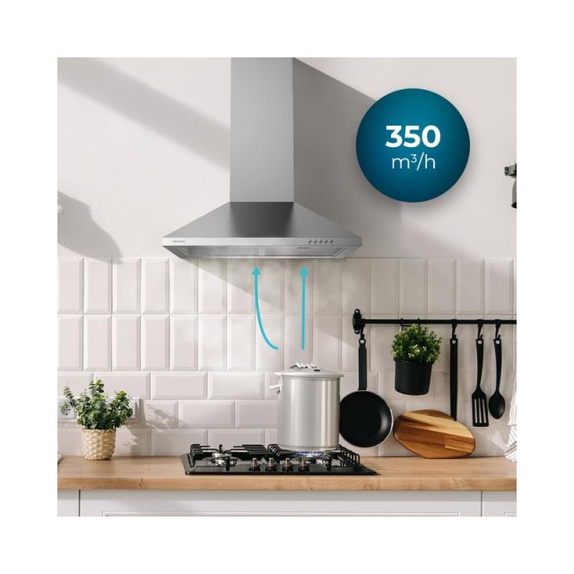 Απορροφητήρας Καμινάδα 60 cm Bolero Flux PM 603500 Inox B Cecotec CEC-02869
