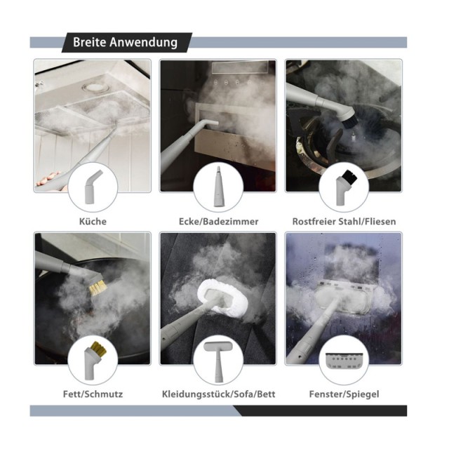 Ατμοκαθαριστής Χειρός 1000 W Costway ES10340DE-GR