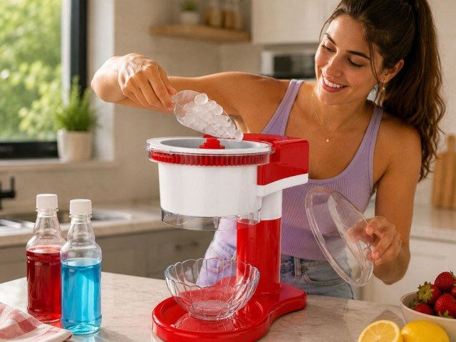 Verk Group Μηχανή για Slushies, Granita, Σορμπέ και Παγωμένα Ροφήματα 30W Κόκκινη/Λευκή 5907451389898
