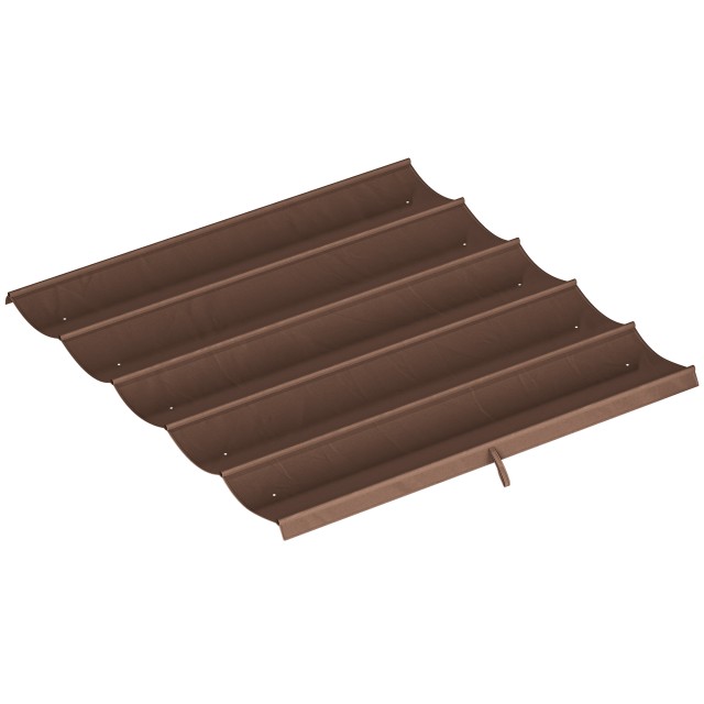 Outsunny Στέγη Πολυεστερική 250x255 cm με 10 Οπές Αποστράγγισης για Κιόσκι Πέργολα 3x3m, Χρώμα Καφέ 84C-372V00CF