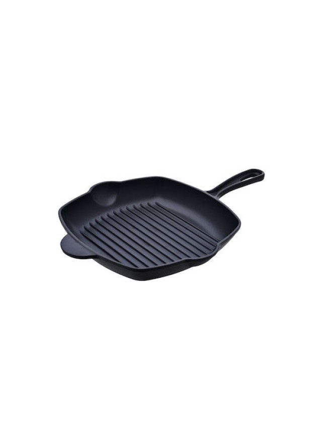 ESTIA Μαντεμένια Αντικολλητική Γκριλιέρα IRON 28cm για Ομοιόμορφο Ψήσιμο 01-9939