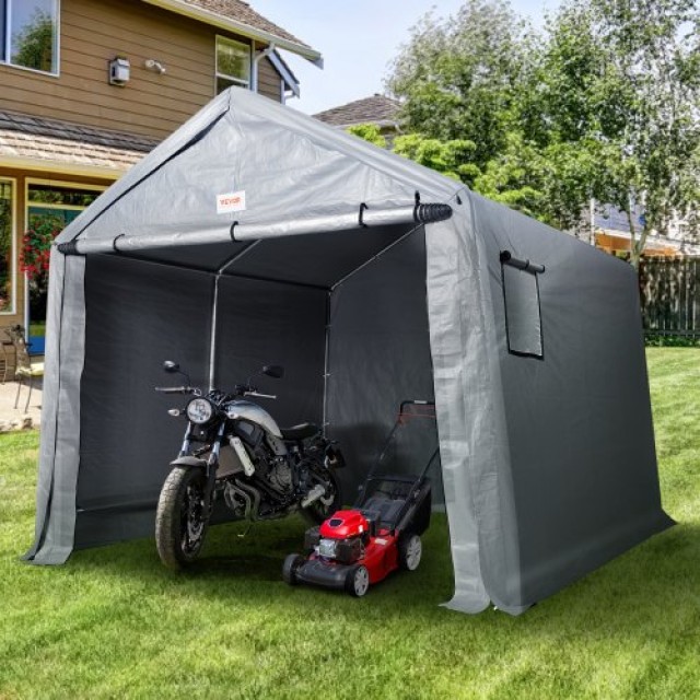 Φορητή Αποθήκη VEVOR 10x10x8.5ft με Φερμουάρ Πόρτα  TYCW10FTX10FT480MV0