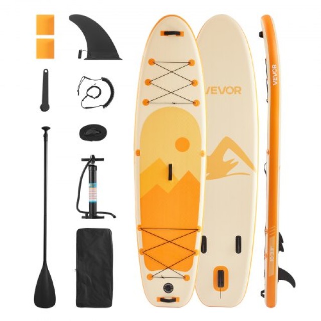 VEVOR Φουσκωτή Σανίδα SUP 3.05m x 84cm x 15cm, Στρατιωτικής Αντοχής, Ultra-Light με Όλα τα Αξεσουάρ, Ιδανική για Όλους CQJBPTK10FT3LC4WN001V0