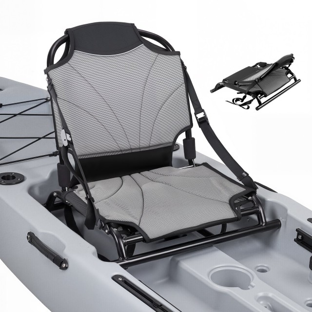 VEVOR Καθίσμα Καγιάκ Καθολικό Αναδιπλούμενο με Ρυθμιζόμενη Πλάτη και Ιμάντες, Υψωμένο 34 mm για Καγιάκ και Κανό JSPHTZYJSKJTKICV7001V0