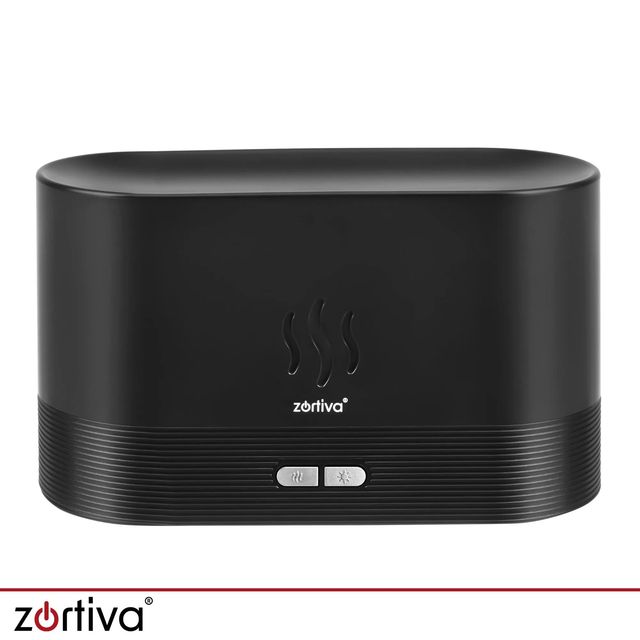 Zortiva Υγραντήρας Αέρα - Αρωματιστής Χώρου με LED RGB & Εφέ Φλόγας, 180 ml 28223