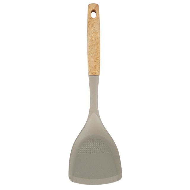 Galileo Ξύλινη Σπάτουλα με Αντι-Γρατζουνιστική Σιλικόνη 34,6x10 εκ. από την S-Chef 5918292