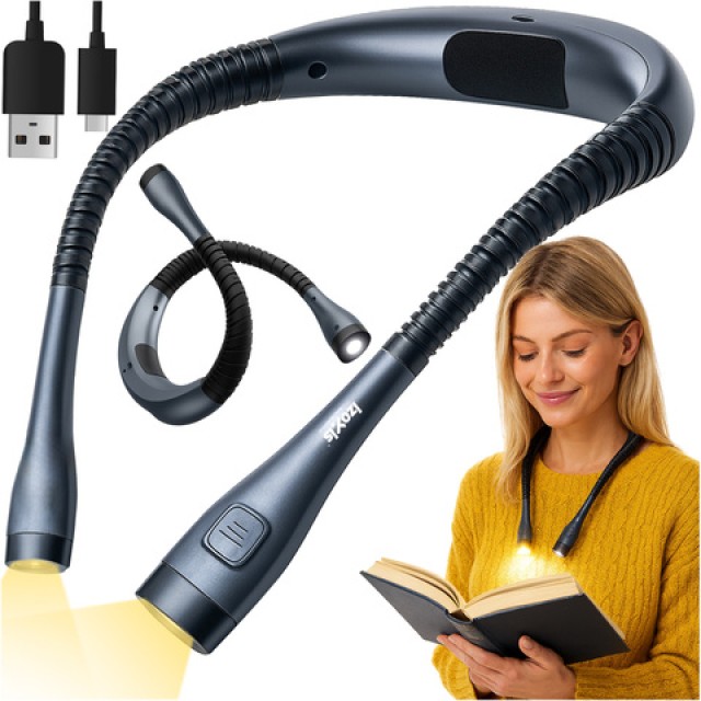 Izoxis Φωτιστικό Λαιμού Αναγνωστικό Νύχτας LED USB-C Επαναφορτιζόμενο  25675