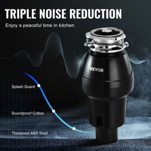 VEVOR Απορριμματοφάγος 3/4 HP 3600 RPM 3-Βolt GDLJCLQ34HPZKBEE1V2