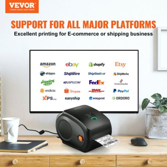 Εκτυπωτής Ετικετών VEVOR 4x6 300DPI USB/Bluetooth για Amazon eBay Etsy UPS BQDYJYTSYCLYO04UGV2
