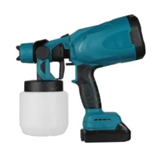 SPM Ασύρματος Φυσητήρας Φύλλων Brushless 600W και Ασύρματο Ηλεκτρικό Πιστόλι Βαφής 800W με Δοχείο 800ml για D.I.Y εργασίες 6972299245889+62119