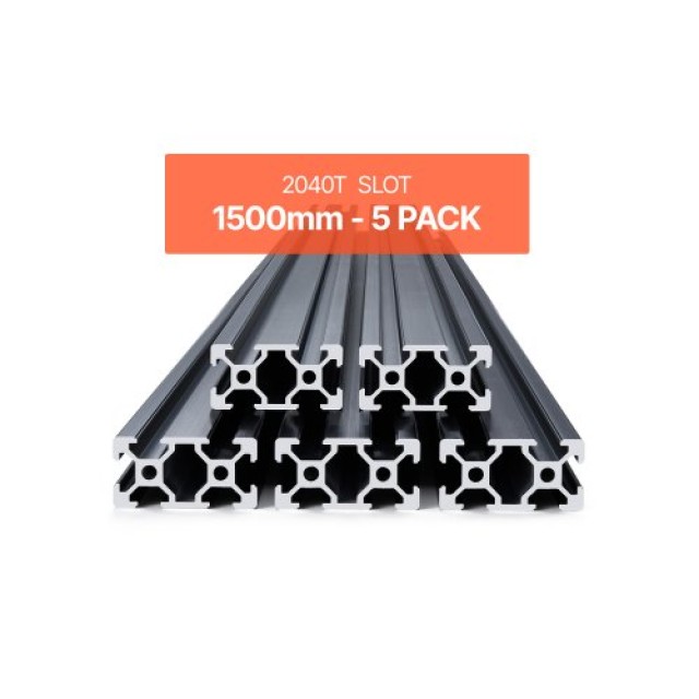 VEVOR 5 Τεμάχια 59 (1500 mm) T Slot 2040 Ανοδιωμένη Αλουμινένια Ράγα 2040OBLXCDG5Z6I67001V0
