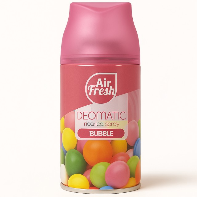 BAKAJI AIR FRESH Σετ Αυτόματου Καθαρισμού 6 x 250 ml Ανταλλακτικό Αρωματικό Σπρέι για Χώρους Bubble 02842599