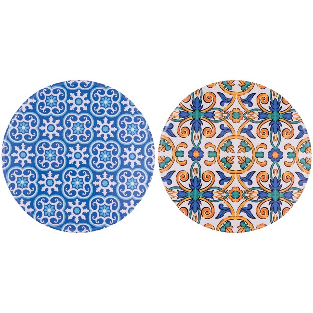 Galileo Πιάτο pizzaportata από κεραμικό 335 cm με πορτογαλικό σχέδιο Λισαβόνα 5900643 Τυχαία Επιλογή Χρωμάτων