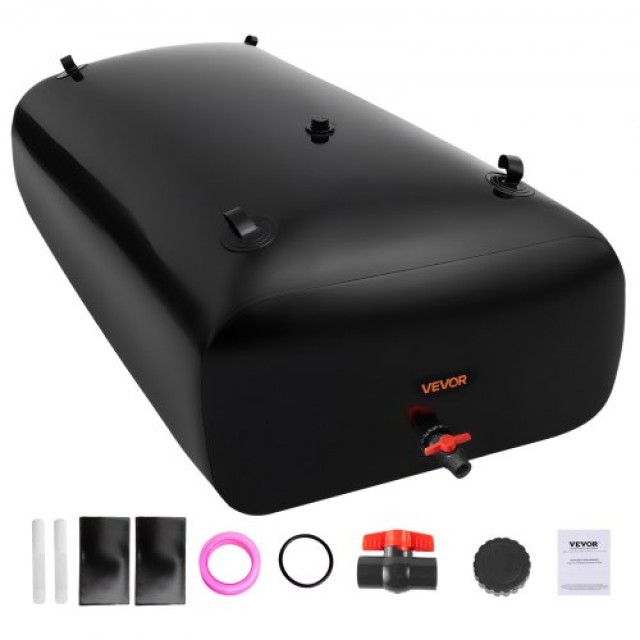 VEVOR Σακίδιο Νερού 330L από PVC για Κήπο, Κατασκήνωση και Έκτακτη Ανάγκη - 87.17 Γαλόνια CSDHSPVCB3306DKO3002V0