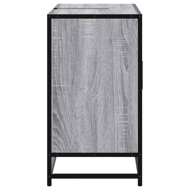 vidaXL Ντουλάπι Μπάνιου με Νιπτήρα Sonoma 80x33x60 cm Γκρι 849292