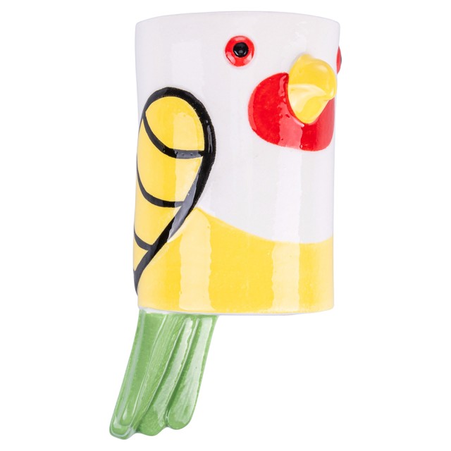 Villa dEste Home Χειροποίητος Κεραμικός Υγραντήρας Tuca Tuca για Παπαγάλους, Ύψος 254 cm, Ζωγραφισμένος στο Χέρι 2188740