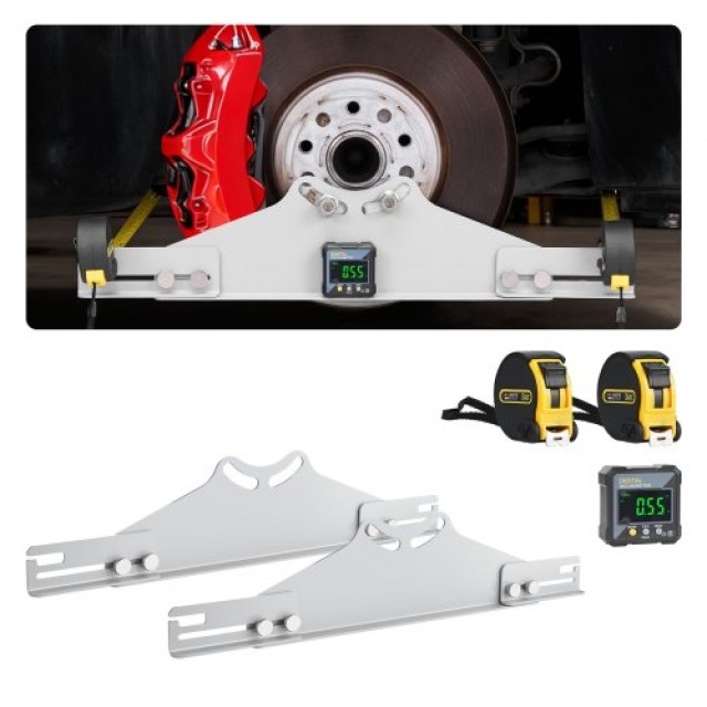 VEVOR Εργαλείο Ευθυγράμμισης Τροχών - Σετ 2 Τεμαχίων Μετρικές Πλάκες με Ψηφιακό Γωνιόμετρο για Αυτοκίνητα, Φορτηγά και SUV CLDWJJBXG0DSJO9UF001V9