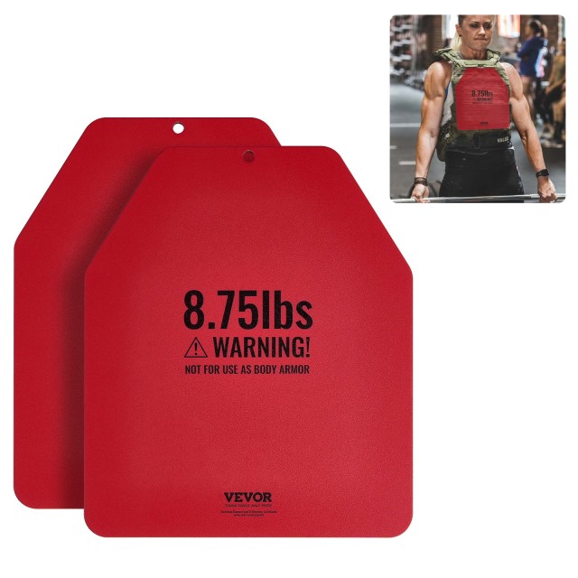 VEVOR Πλάκες Βάρους Γιλέκου 4 kg (Ζεύγος), Ατσάλινες, Ανατομικού Σχεδιασμού HJGKPZPHJGPB1TP0L001V0