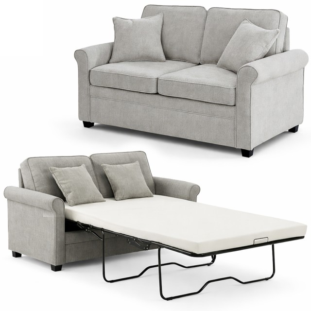 Shally Dogan Διθέσιος Γκρι Καναπές-Κρεβάτι με Εργονομικό Μαξιλάρι Memory και Εύκολο Άνοιγμα 02002129