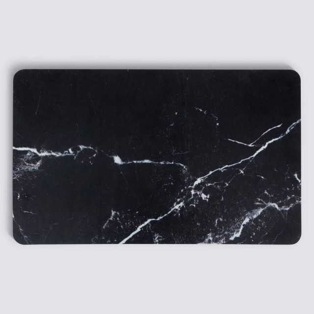 5FIVE Simply smart Αντιολισθητικό Χαλί 75 × 45 cm με εφέ Μαύρο Μάρμαρο 202470A-BMarble