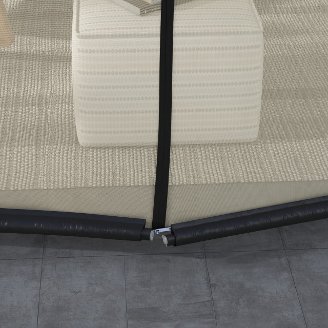 Outsunny Κουνουπιέρα για Ομπρέλα 3x2.3 m Ρυθμιζόμενη με Πυκνό Δίχτυ και Άνοιγμα με Φερμουάρ, Μπεζ 84B-063V00BG