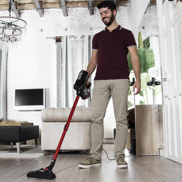 CECOTEC  Σκούπα ThunderBrush 2 σε 1 με Καλώδιο - Κάθετη & Χειρός, Κυκλωνική Τεχνολογία, Φίλτρο HEPA, Ενεργειακή Κλάση A+, 600W Χαμηλή Κατανάλωση  CEC-05666