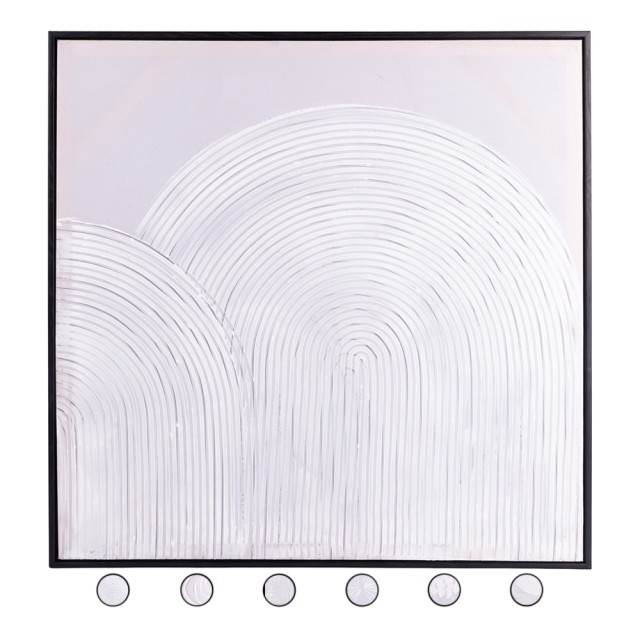 Galileo Πίνακας με πλαίσιο 60x60 cm White Sibilla 5920435 Τυχαία Επιλογή Χρωμάτων