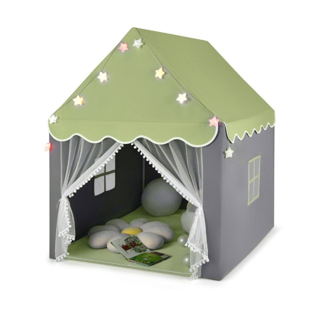 Costway Παιδική Σκηνή Παιχνιδιού με Αστέρια και Δίχτυα για Ασφάλεια και Άνεση TP10293GN