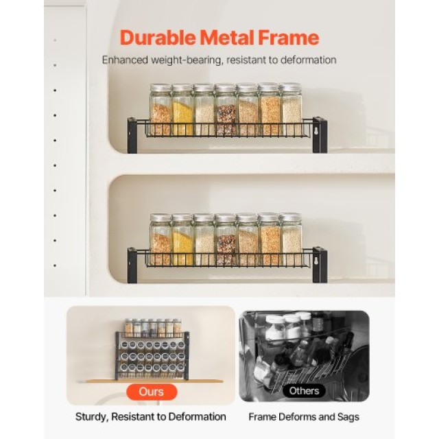 VEVOR Οργανωτής Μπαχαρικών Τοίχου 4τμχ TMSDLJHSTZ4CY0SXYV0