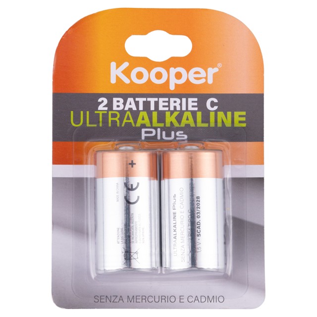 Kooper Σετ 2 Αλκαλικές Μπαταρίες για Μίνι Φακό 15V Kooper 2169803