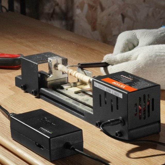 Μίνι Τόρνος VEVOR 2.76x6.3, 24VDC 96W, 7 Ταχύτητες, για Ξυλουργική DIY MNMGCCMNY796W1WHYV2