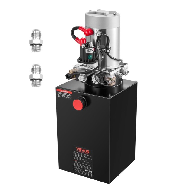 VEVOR Υδραυλική Μονάδα 12L για Ανατροπές, Διπλής Ενέργειας, 22 MPa, DC 12V 12VSZYFXJSYXGNVP0001V9