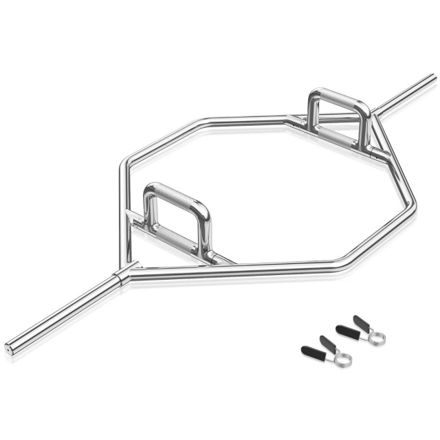 Ανοιχτή Trap / Hex Bar Βαρέως Τύπου για Deadlifts - Ασημί SP37910SL Costway
