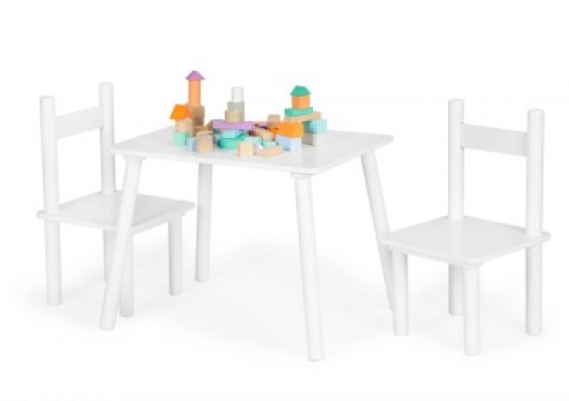 ECOTOYS Σετ παιδικών επίπλων: Τραπέζι, μικρό τραπεζάκι + 2 καρέκλες ESC-W-0288A