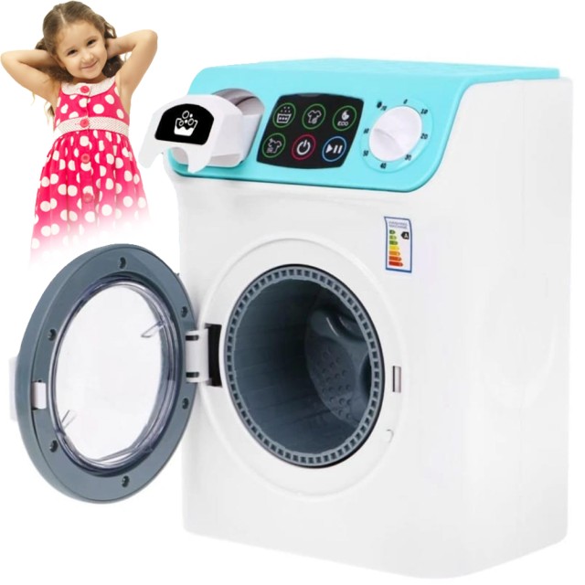 BAKAJI Παιδικό Πλυντήριο Ρούχων με Φώτα και Ήχους Οικιακές Συσκευές Παιχνίδι Ιδέα Δώρου 02842767