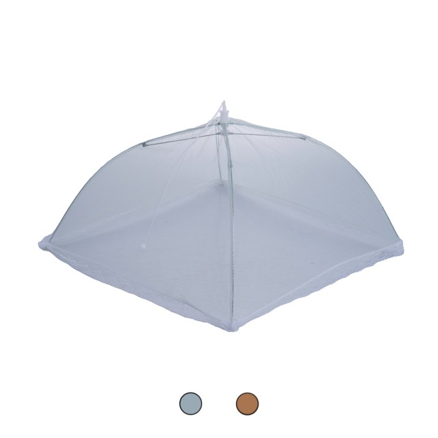 Villa DEste  Σετ 2 τμχ Κάλυμμα τροφίμων τετράγωνο 38x38 εκ σε πολυεστέρα και ανθρακούχο χάλυβα αναδιπλούμενο 4 Τόνι 5902263