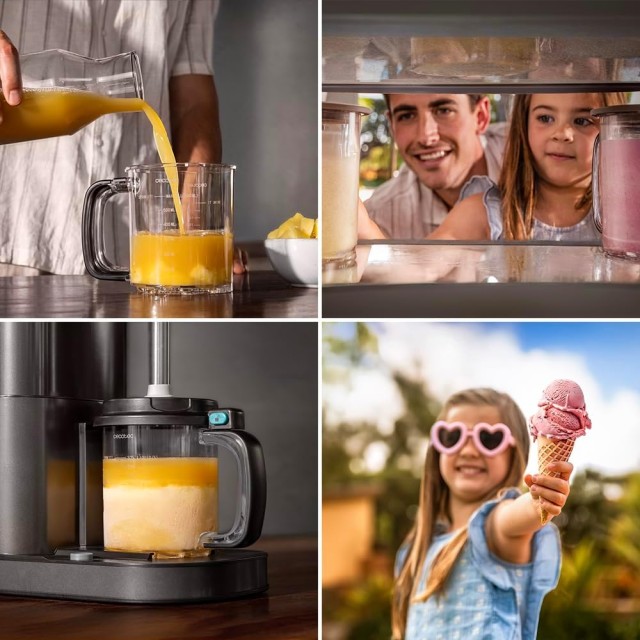 Παγωτομηχανή Gelatec 2100 με Οθόνη Αφής & Τεχνολογία CreamOn CEC-109565 Cecotec