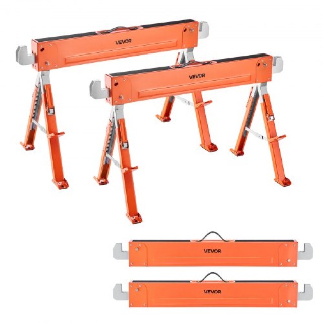 VEVOR Ρυθμιζόμενος Πάγκος Εργασίας 2 Τεμαχίων Υψηλής Αντοχής 1800 lbs HLSJMJKKDJ18UFXGJ001V0